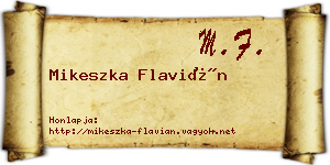 Mikeszka Flavián névjegykártya