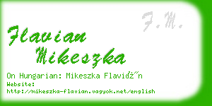 flavian mikeszka business card